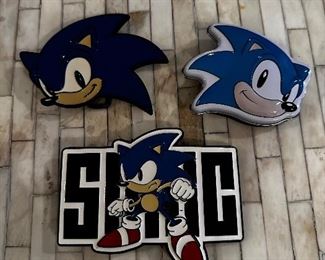 2 Sonic Belt Buckles and a candy tin BIN $30