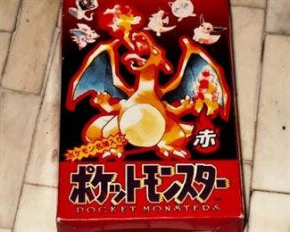 1995/96 Nintendo Pokémon Pocket Monster Trainer Rare Card Deck, box is about a 6/7 with wear at top and small tear, cards are excellent BIN $150