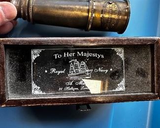 To Her Majesty Replica Telescope Navy brass BIN $20