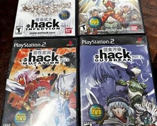 2001-2004 Sony PlayStation 2 Dot Hack Parts 1-4 Infection Mutation Outbreak Quarantine in excellent condition complete BIN $300