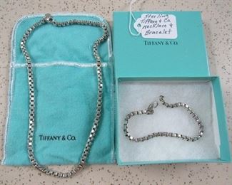 Tiffany & Co. Sterling Necklace & Bracelet