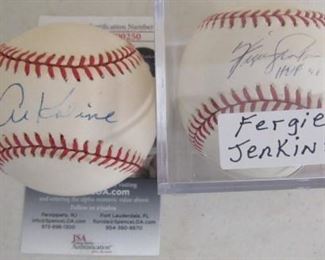 Autographed Baseballs - Al Kaline - Fergie Jenkins
