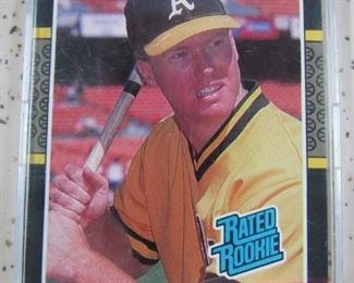 1987 Donruss Mark McGwire Rated Rookie Card