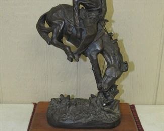 Bronco Cowboy Statue