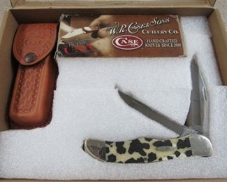 Case XX Leopard Spots Folding Hunter Knife