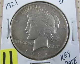 1921 Peace Silver Dollar