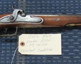 1850's Black Powder Pistol - .58 Caliber - Excellent Condition