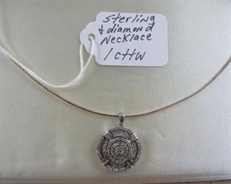 Sterling & Diamond Necklace
