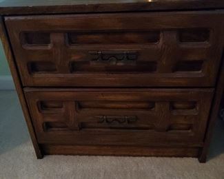 (1) of (2) 80s nightstands