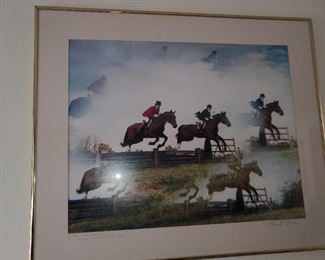 Hunt scene approx 2.5 x 2.5