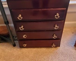 Tabletop jewelry case approx 20" tall x 15" wide