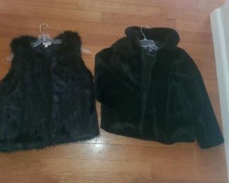 Faux vest and jacket