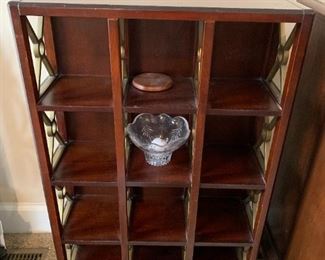 #29	Wood Cabinet w/12 cubbies w/plastic Gold Divider - 21x7x33	 $45.00 

