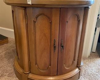 #37	Maple Drum Table w/2 doors - 2'x22	 $75.00 
