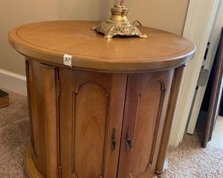 #37	Maple Drum Table w/2 doors - 2'x22	 $75.00 
