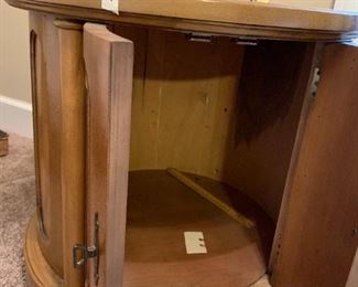 #37	Maple Drum Table w/2 doors - 2'x22	 $75.00 
