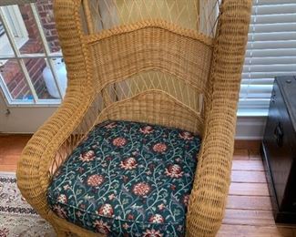 #44	Pennsylvania House Wicker chair w/Cushion	 $125.00 
