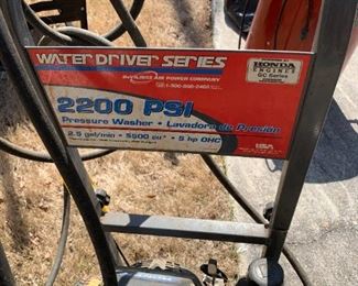 #64	Water Drive 2200 PSI Pressure washer by Honda as is	 $30.00 
