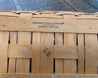 #93	Longaberger basket rectangle 1995	 $40.00 
