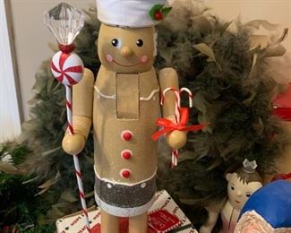 #131	Vintage wooden Gingerbread Nutcracker	 $20.00 
