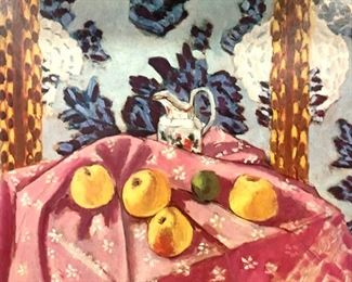 Matisse Still Life W Apples Litho On Board
