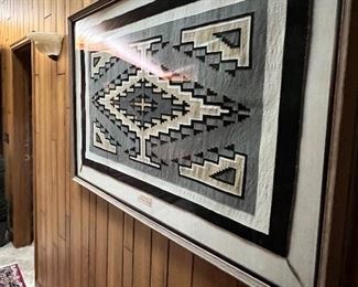 Navajo framed rugs