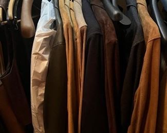 Leather and suede jackets mens medium-large
