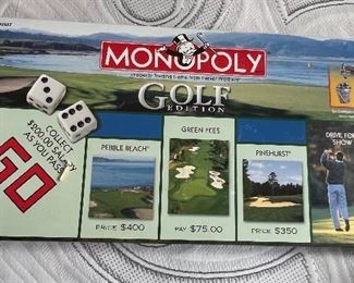 Golf 2000 collector's Edition Monopoly Board Game