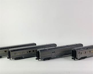 M.T.H Rail King 3 Rail G Scale 4-Car Passenger Set Item # 30-67364