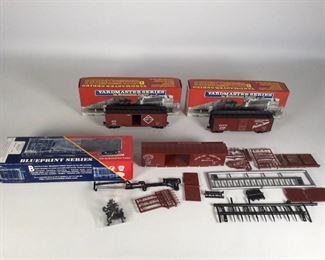 YardMaster Series by Branchline Trains HO AAR 40" Boxcar Item #8005 and 8015 and one Blueprint Ser...
