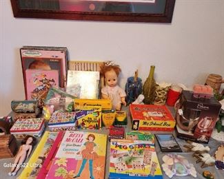 VINTAGE TOYS, BOOKS AND DOLLS