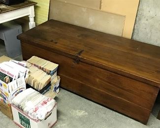 MAGAZINES AND OVER SIZED CHEST