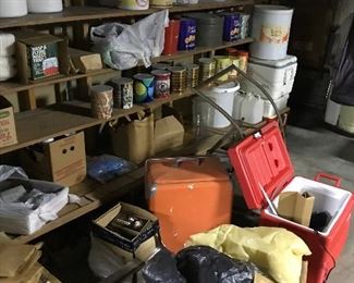 CANNING, COOLERS, MATERIAL, JARS TINS,