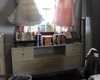 RAYMOND LOEWY DANISH MODERN  FOR MENGEL FURNITURE.  LOUISVILLE KENTUCKY, FULL SIZE BED  HIGHBOY DRESSER CHEST, CEDAR CHEST, DRESSER AND MIRROR