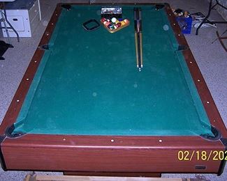 Pool table and accessories