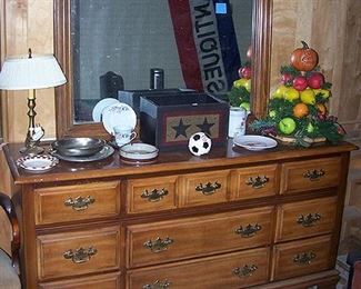 Long dresser w/ mirror