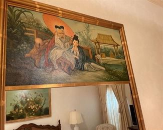 Chinoiserie Trumeau Mirror