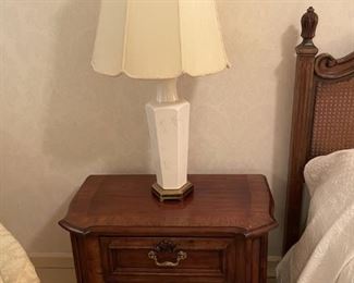 Drexel Vintage Night Stand & Wilmar & Co. Hollywood Light.