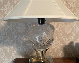 Crystal & Brass Lamp