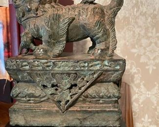 Vintage Foo Dog Statue 