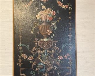 Large Vintage Lacqured Coromandel Decorative Wall Panels - Set of 2 sold separately.