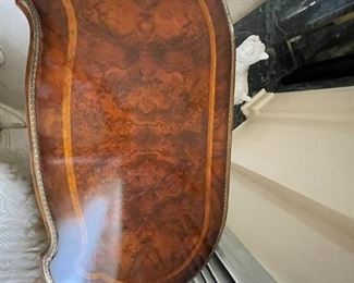 Antique 19th Century French Louis XV Marquetry & Ormolu Side Table by Maitland Smith