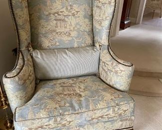 Beautifully Converd Wingback Chair