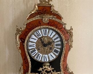Franz Hermle Style Marquetry Bracket Clock 