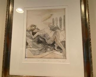 Romeo and Juliet. Signed print by Jurgen Gorg