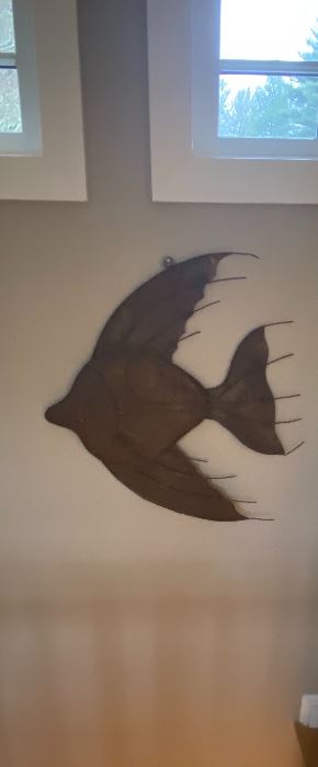 Fish wall art purchased from Brimfield