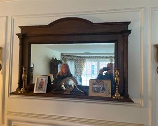 . . . must see this fireplace mantle mirror