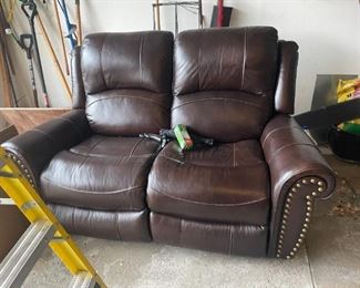 . . . a very nice leather-style double recliner