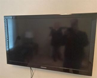 . . . a large flat-screen TV
