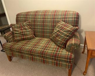 . . . great plaid love seat